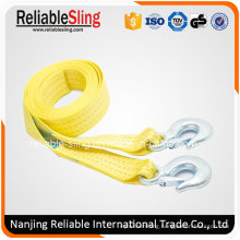 Heavy Duty Polyester 4WD Parts Auto Car Towing Belt with Forged Hooks
